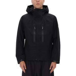 AND WANDER Men's Performance Outdoor Hooded Shell Jacket Men BLACK Outerwear